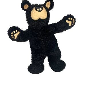 1996 Vintage Big Sky Carvers Bearfoots Plush Bear Jeff Flemming Black Size 11"
